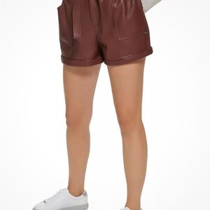 Calvin Klein Brown High Waist Shorts